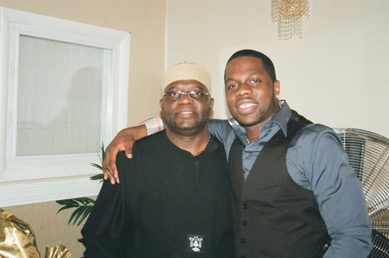 Malcolm Egun and his Father Oliver Egun