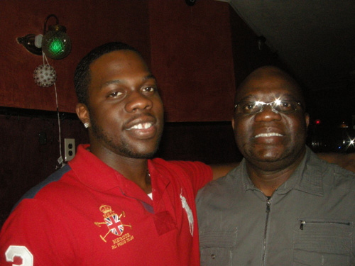 Malcolm and his father Oliver Egun